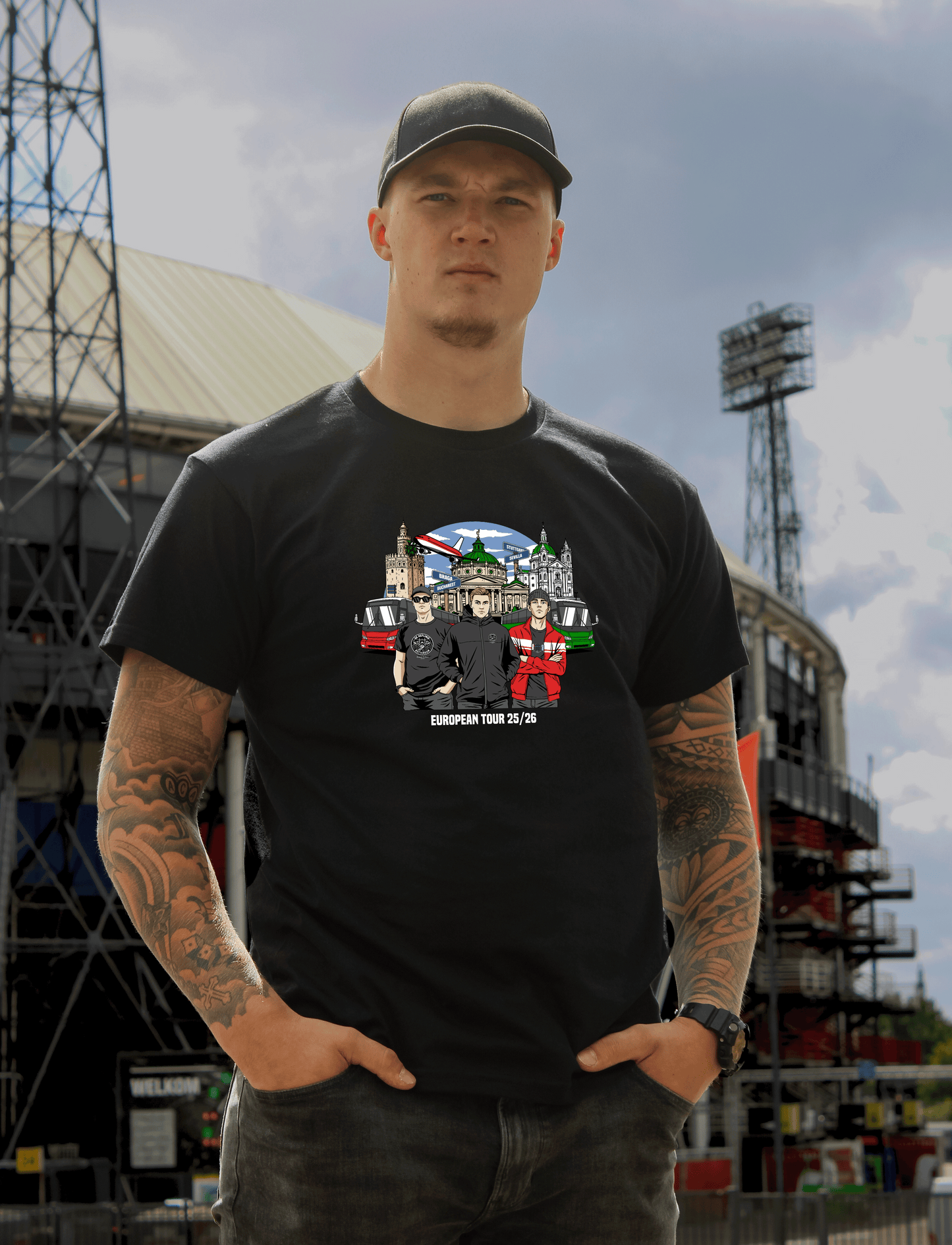 Casual Culture x De Heflinie European tour 25/26 T-Shirt
