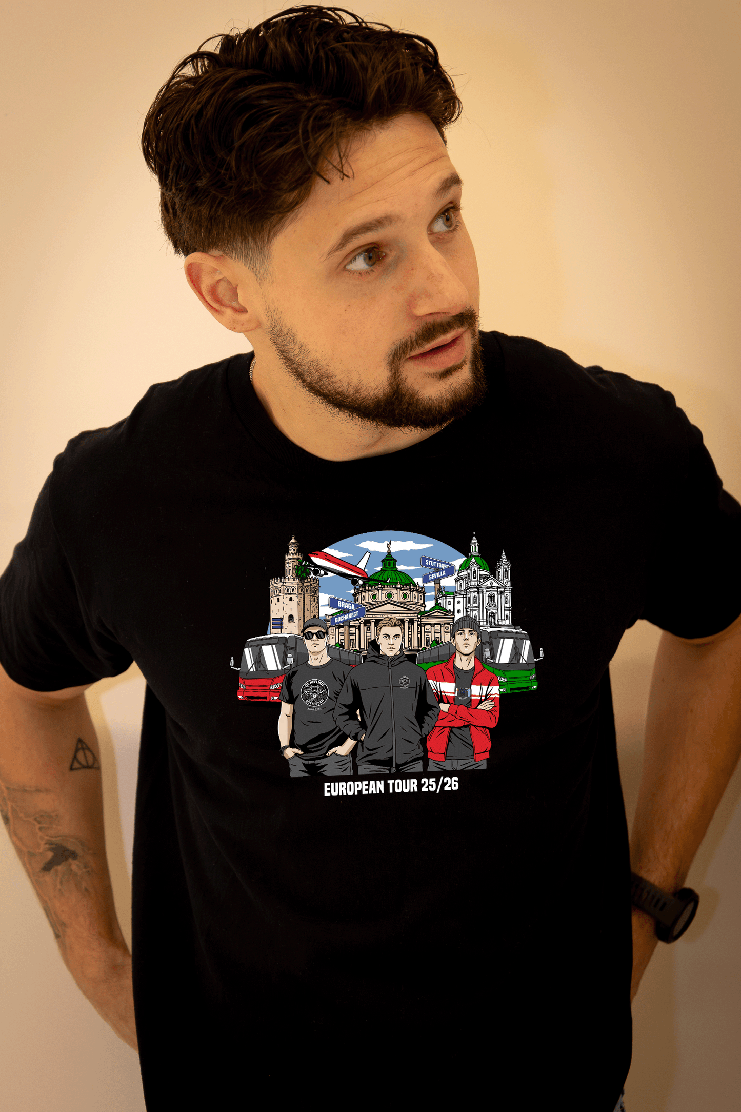 Casual Culture x De Heflinie European tour 25/26 T-Shirt