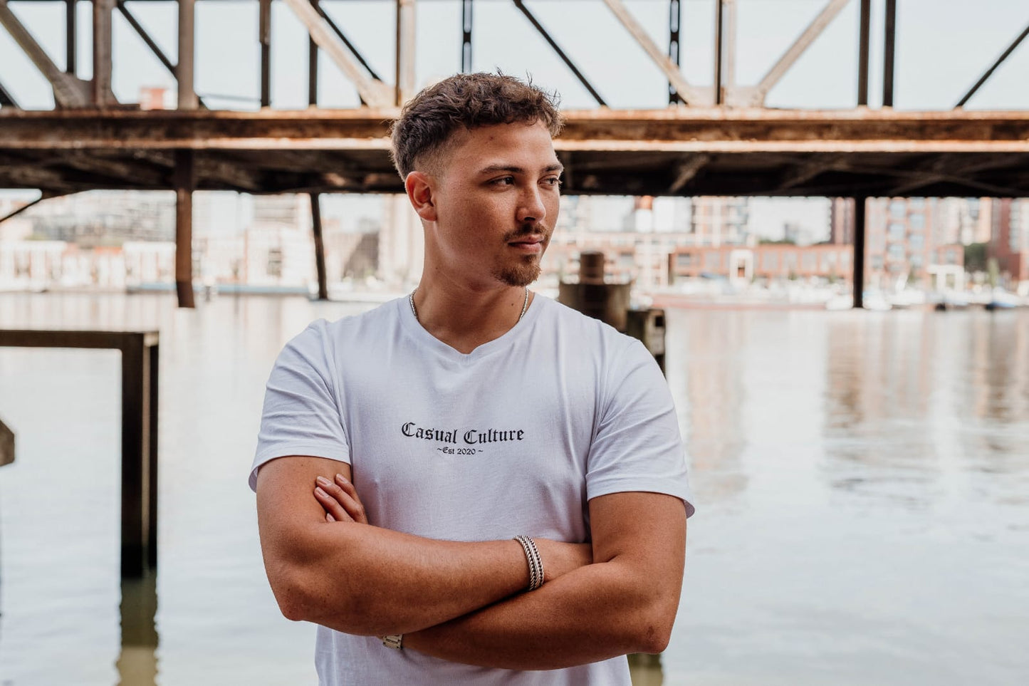 Small Logo Tee White