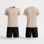 Zomerset mono badge met Zwarte Shorts