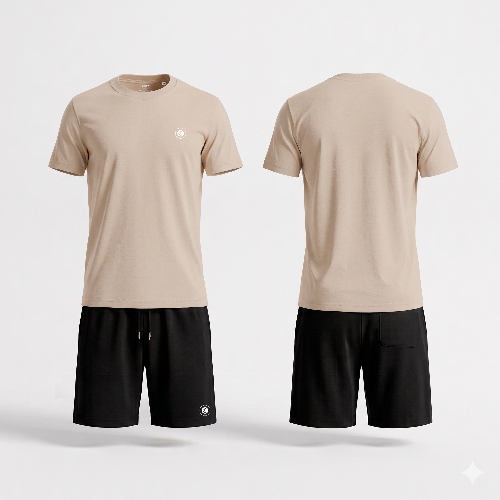 Zomerset mono badge met Zwarte Shorts