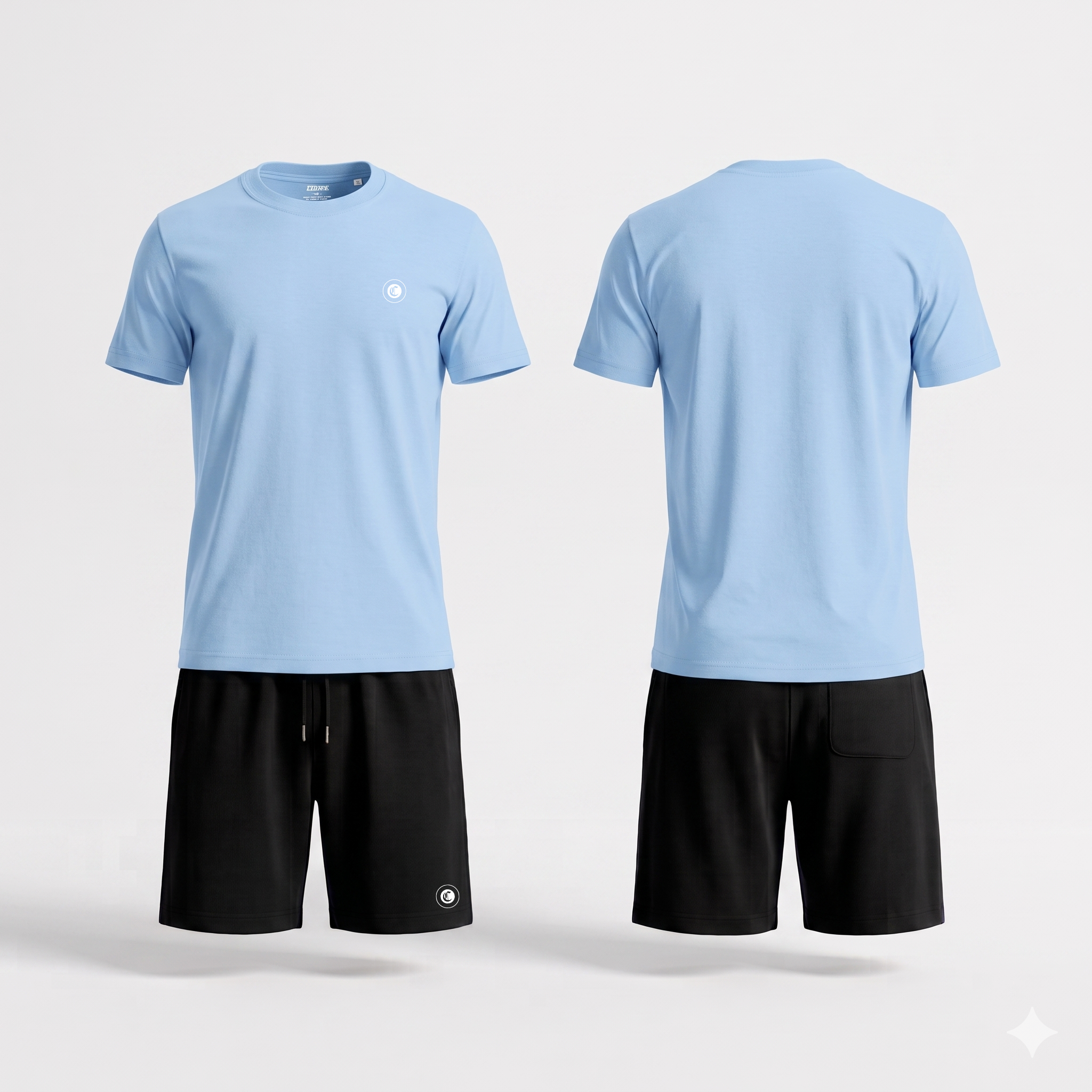 Zomerset mono badge met Zwarte Shorts