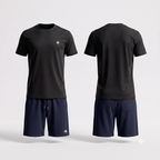 Zomerset mono badge met Navy Shorts