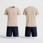 Zomerset mono badge met Navy Shorts