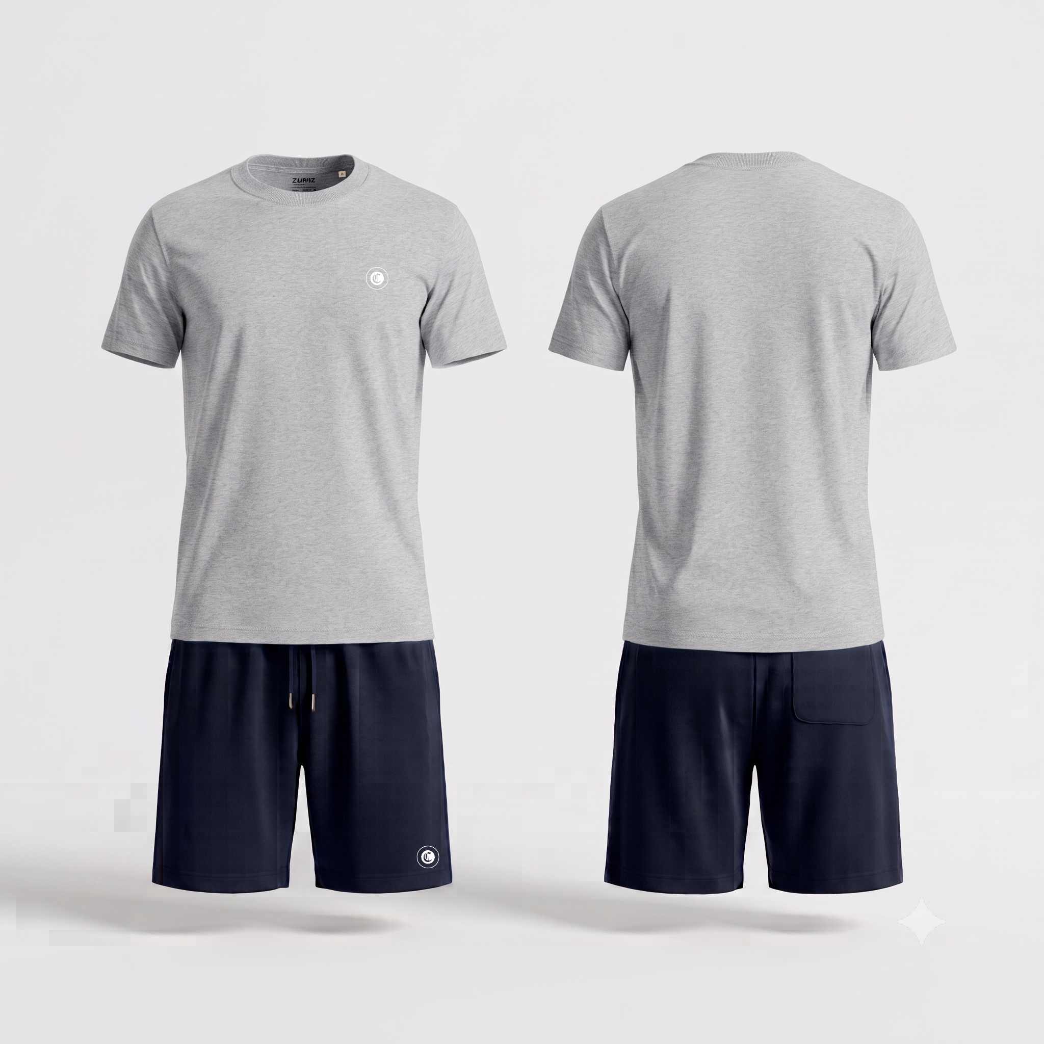 Zomerset mono badge met Navy Shorts