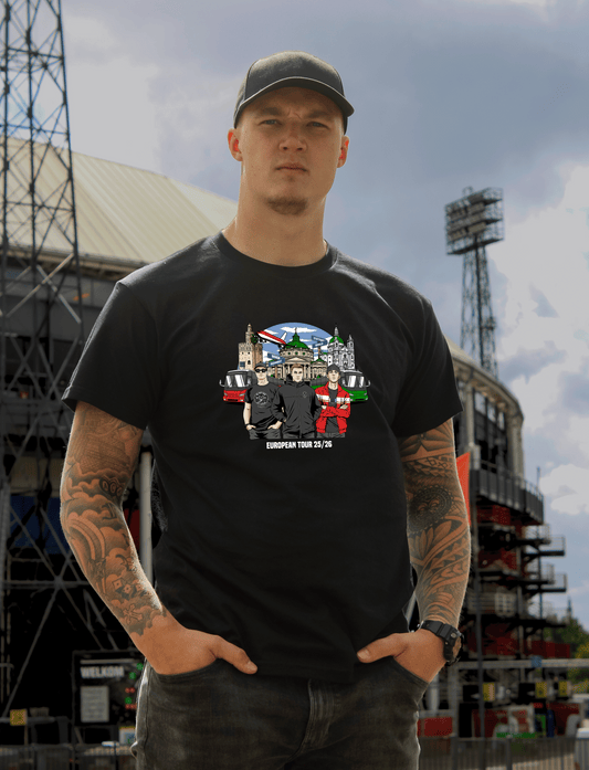 Casual Culture x De Heflinie European tour 25/26 T-Shirt