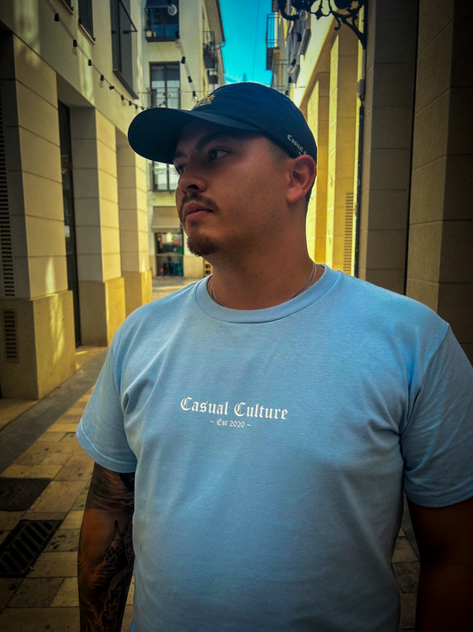 Small Logo Tee Licht Blauw