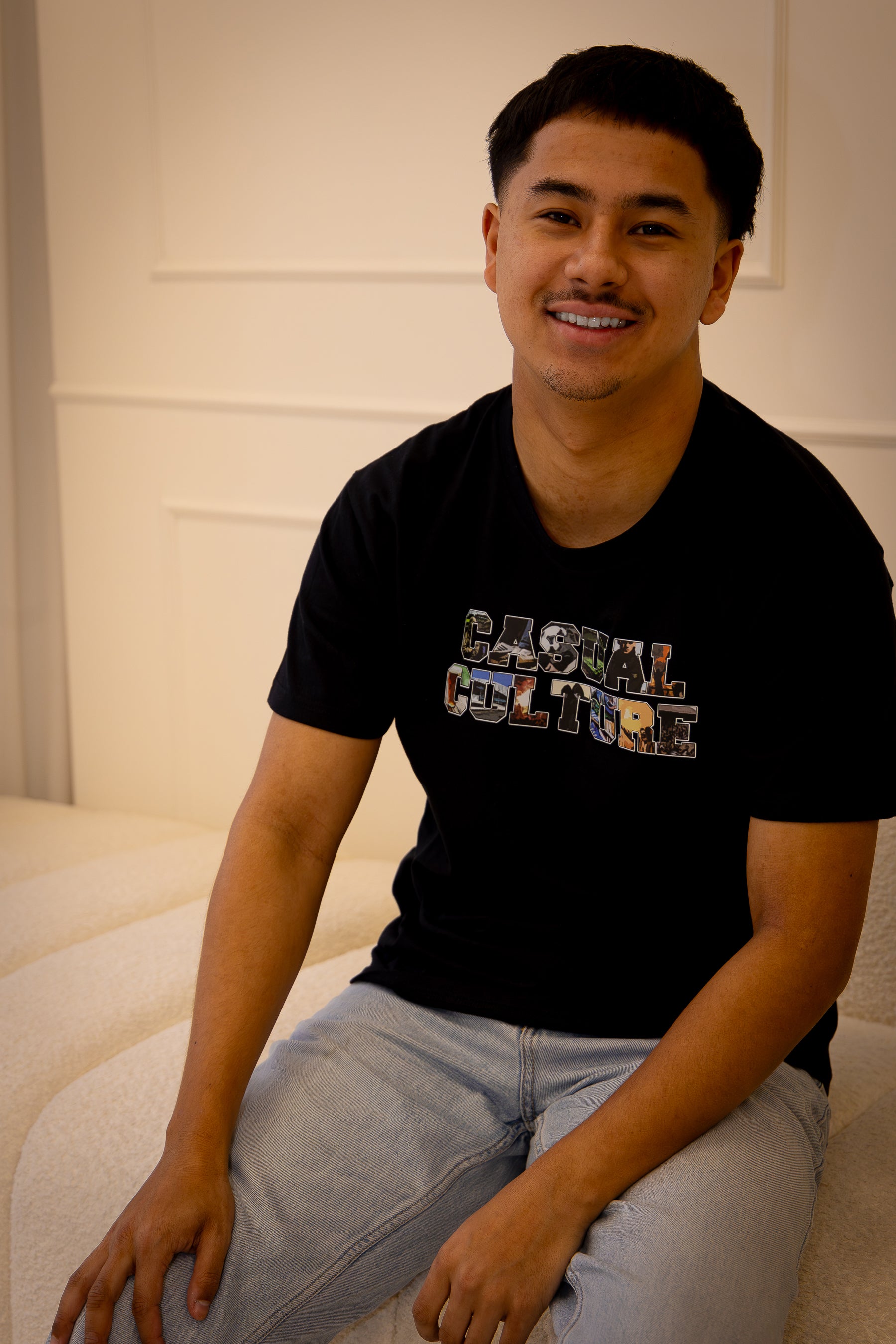 Casual Culture College Font Shirt