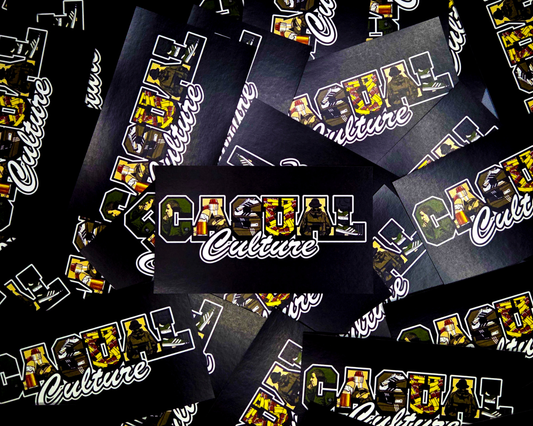 Casual Culture College Font 2.0 Stickers (10 pc)