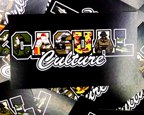 Casual Culture College Font 2.0 Aufkleber (10 Stk.)