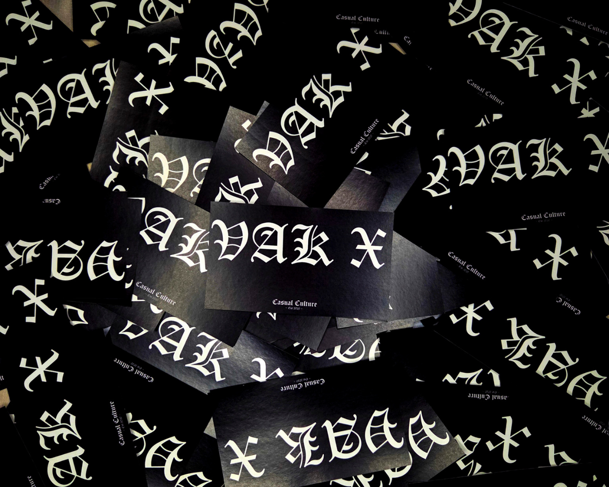 Casual Culture VAK X Aufkleber (10 Stk.)